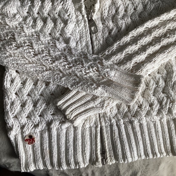 MISS SIXTY COTTON ACRYLIC LOOSELY WOVEN KNIT FULL ZIP CARDIGAN SIZE LARGE - Picture 3 of 12